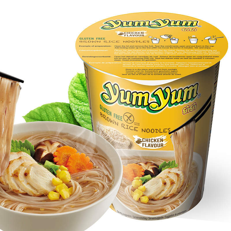 泰国进口方便面yumyum养养鸡味方便米线63g*12杯 速食早餐米粉,降价幅度50%