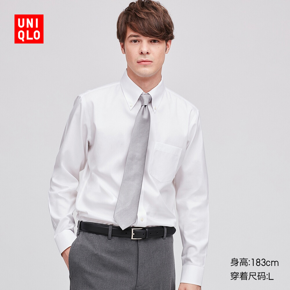 男装 高性能防皱衬衫(长袖) 427165 优衣库uniqlo