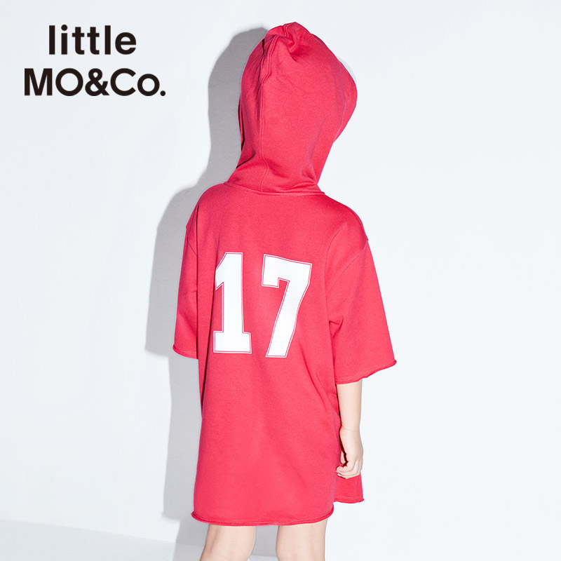 little moco童装夏装儿童裙子休闲女孩夏天衣服洋气女童卫衣裙