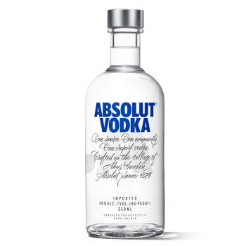 绝对伏特加（Absolut Vodka）洋酒 原味 伏特加 350ml *2件