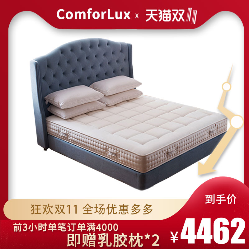 ComforLux进口乳胶独立弹簧床垫护腰P2席梦思1.8m1.5米双人可定制,降价幅度31.3%