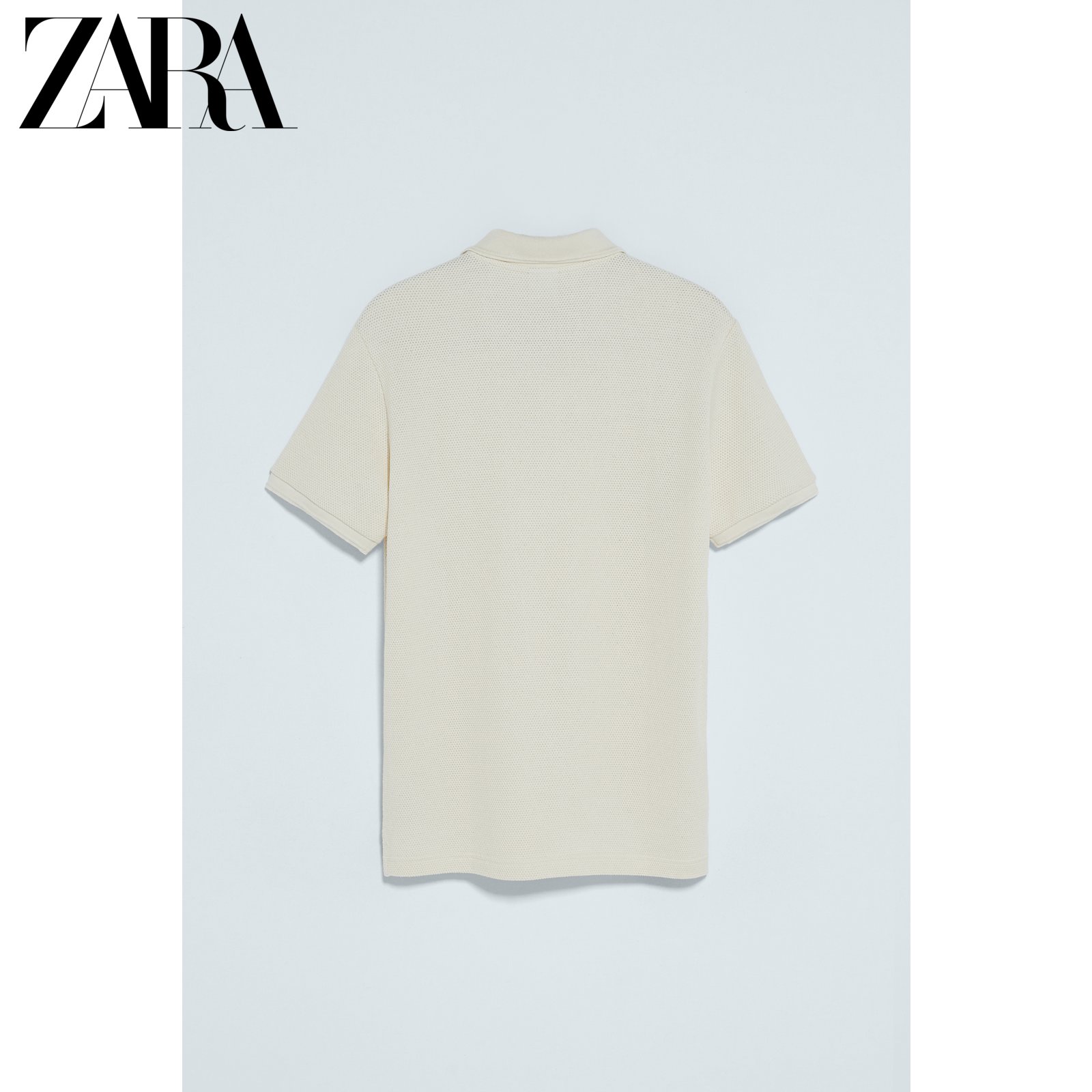 ZARA 新款 男装 拼接纹理短袖POLOT恤衫 04161401711,降价幅度50.3%