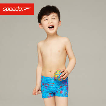 Speedo/速比涛 海洋Q队 婴幼儿平角泳裤809218B419蓝/红色4YRS