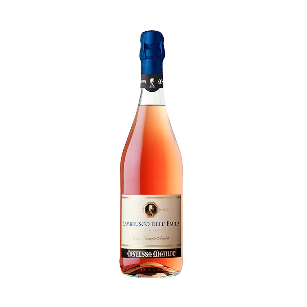 意大利进口马蒂尔伯爵甜型桃红酒起泡酒香槟粉色下午茶