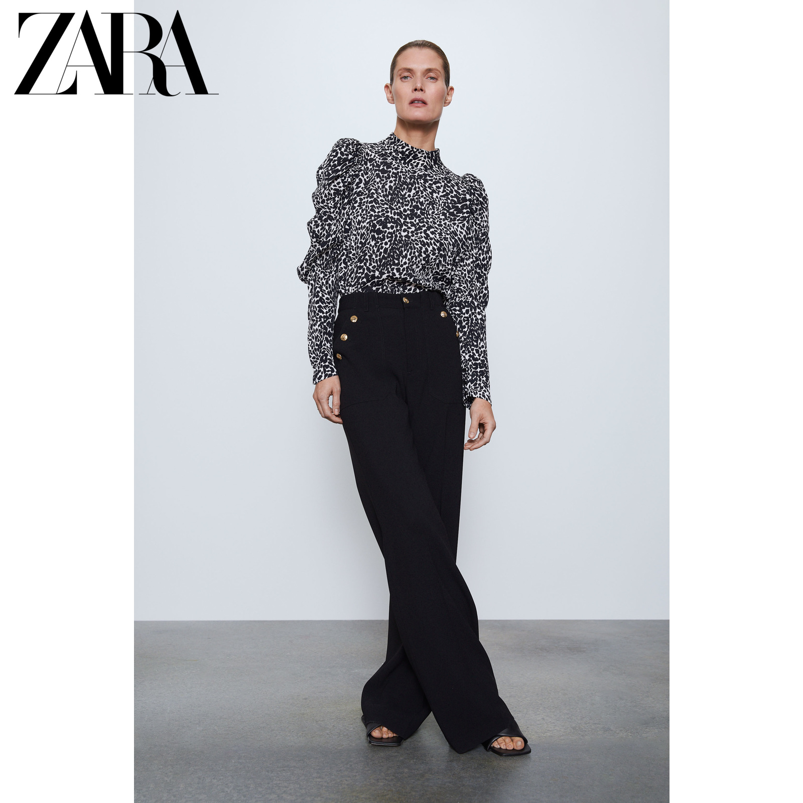 ZARA 女装 动物纹印花衬衫 02466140064,降价幅度56.9%