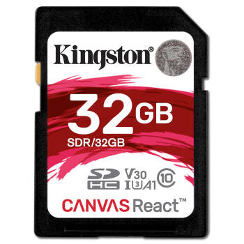 金士顿（Kingston）存储卡 SDR 4k佳能尼康微单反数码相机摄像sd高速内存大卡 32GB