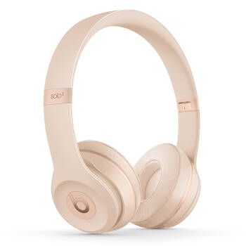Beats Solo3 Wireless 头戴式 蓝牙无线耳机 手机耳机 游戏耳机 - 丝缎金,降价幅度44%