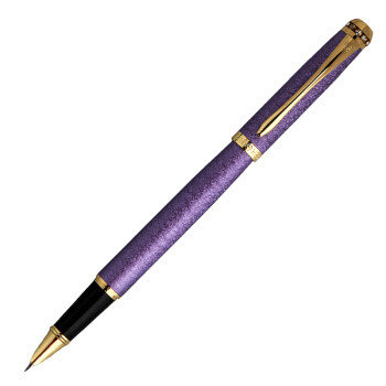 英雄（HERO）1520 紫色绒砂多彩细尖 男女款铱金钢笔练字笔墨水笔办公签字笔