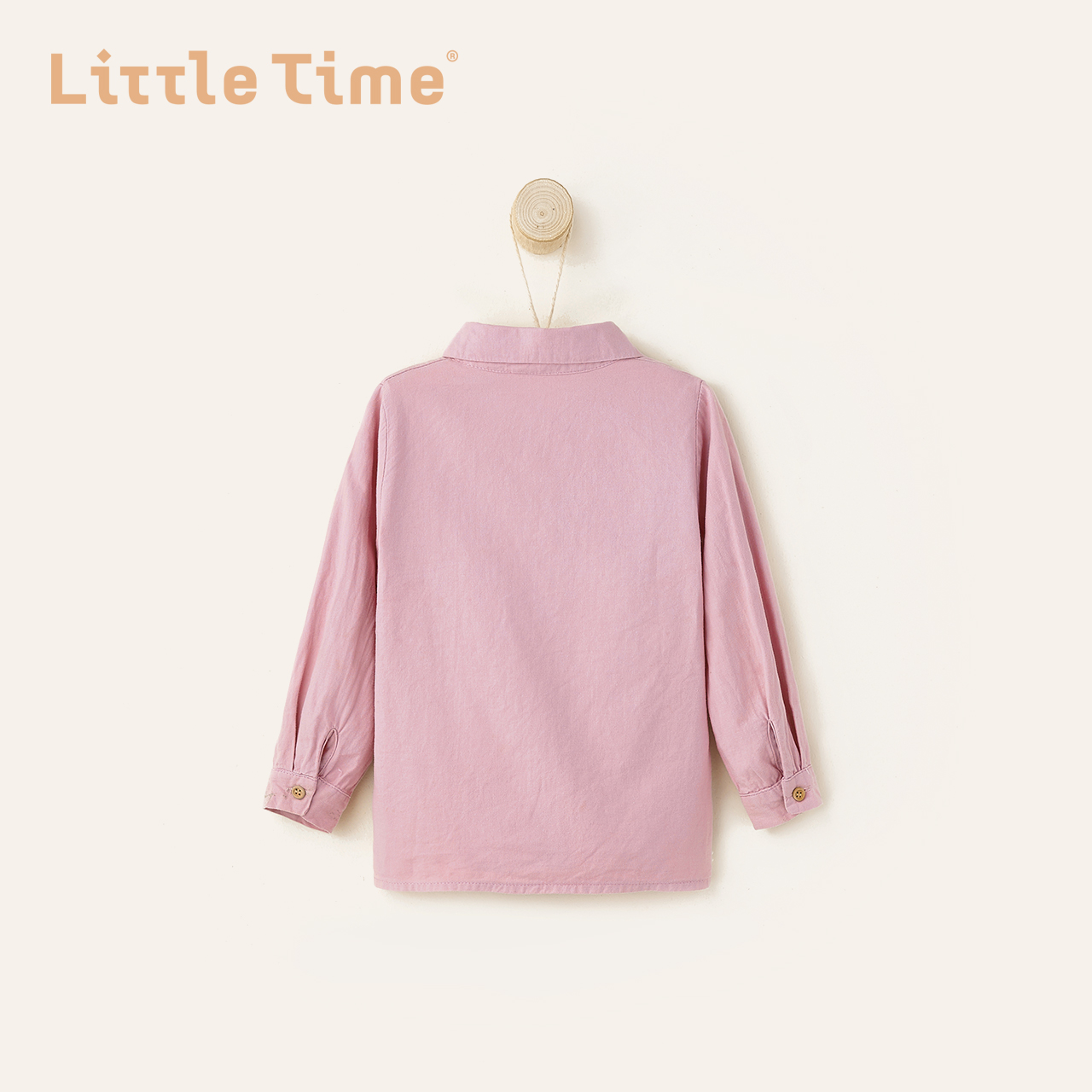 littletime童装2020春秋新款儿童趣味小兔长袖上衣百搭女童衬衫 *2件