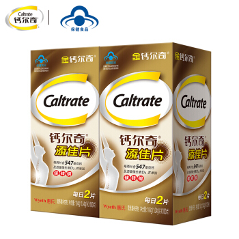 金钙尔奇（Caltrate） 添佳片 钙片 补钙维生素D片 200片加量装+凑单品