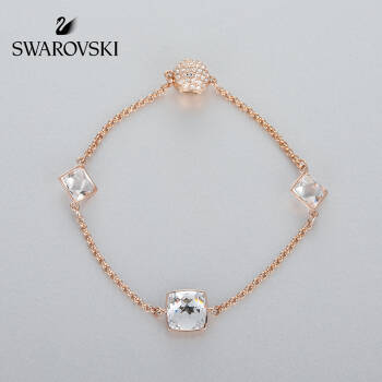 施华洛世奇百变魔链 SWAROVSKI REMIX手链  简约魅力 新年礼物 礼品 镀玫瑰金色 5373210,降价幅度70%