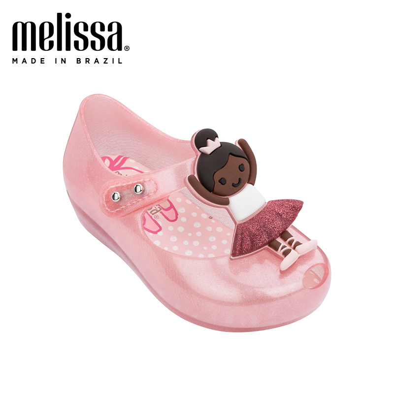 mini melissa梅丽莎2020春夏新品鱼嘴造型人偶搭扣小童凉鞋32802,降价幅度20%
