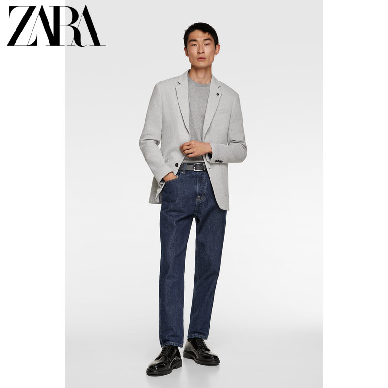 ZARA新款 男装 双色纹理西装外套00706381811