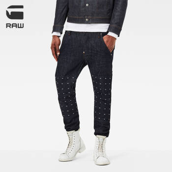 G－STAR RAW男装欧美简约MS宽松牛仔裤D04149 深蓝色 3030,降价幅度51.7%