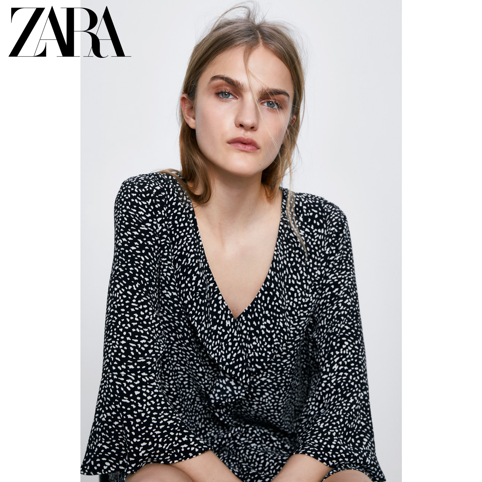 ZARA女装 印花长衬衫 09878052093,降价幅度69.5%