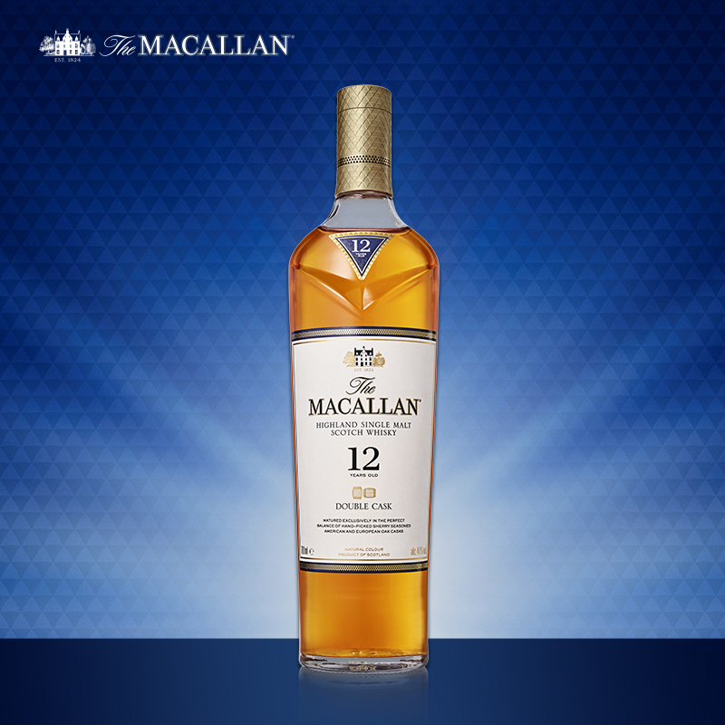 macallan麦卡伦 双雪莉桶灿金限量礼盒 单一麦芽苏格兰威士忌洋酒