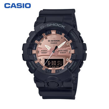 卡西欧（CASIO）手表 G-SHOCK 黑金防震防水 男士高亮度自动LED双重照明手表 GA-800MMC-1A