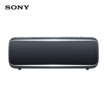 索尼（SONY）SRS-XB22 重低音无线蓝牙音箱 长久续航 IPX6/7防水防尘 黑色