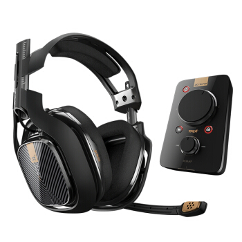 罗技（G）Astro A40 杜比7.1电竞耳机麦克风+Mixamp调音器 战队推荐吃鸡耳机 电脑有线耳机 PS4耳机头戴式