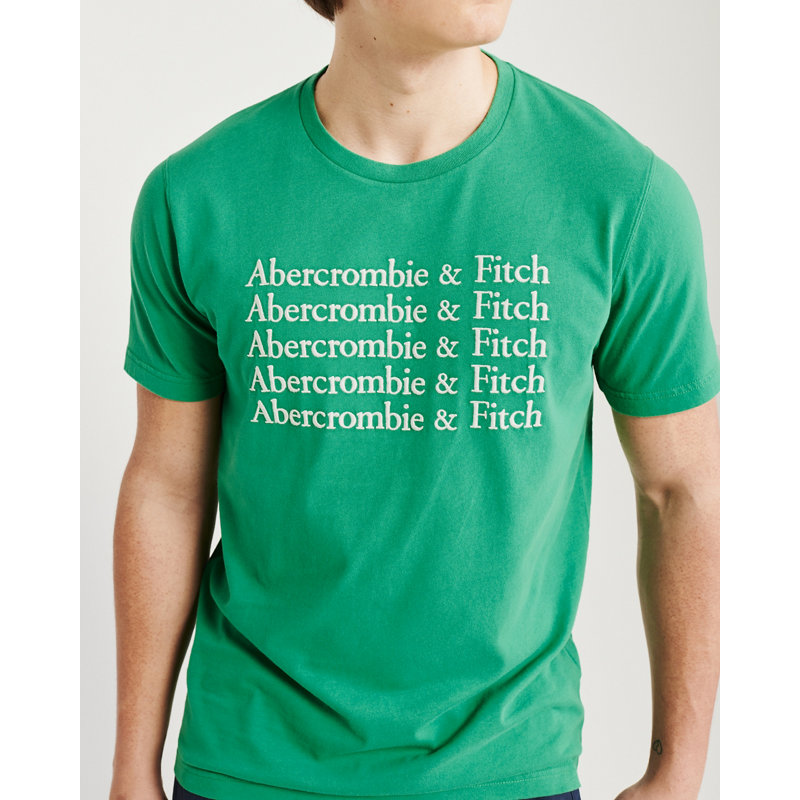 Abercrombie＆Fitch男装 潮流刺绣Logo款T恤 103648-1 AF