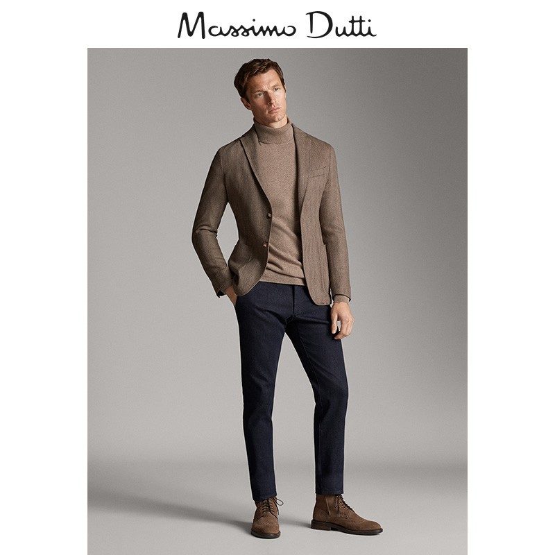 季中折扣 Massimo Dutti 男装 修身版休闲风微弹牛仔裤男裤 00030130405