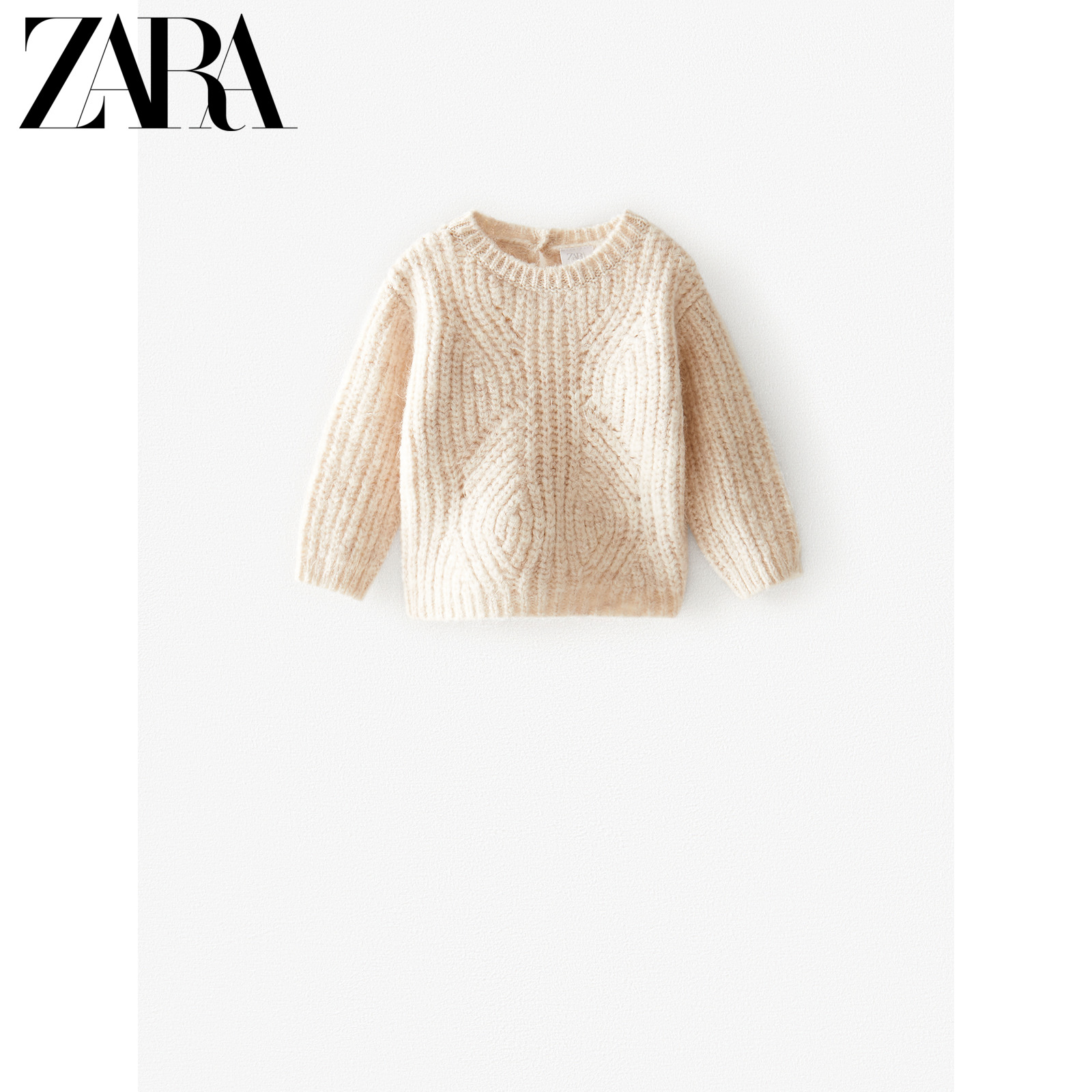 ZARA 鼠年新年新款 女婴幼童 量规图案针织衫毛衣 03335026712,降价幅度60.3%
