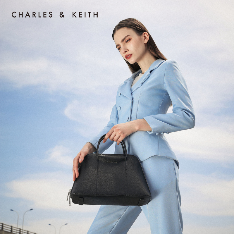 CHARLES＆KEITH 手提包 CK2-50671028 纯色简约女士大容量单肩包