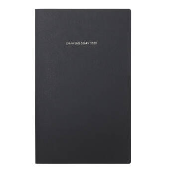 日本国誉（KOKUYO）日本进口Drawing Diary 2020　Heavy 日程本手账本笔记本子 黑色 1本装 KE-SP1-20D,降价幅度25.2%