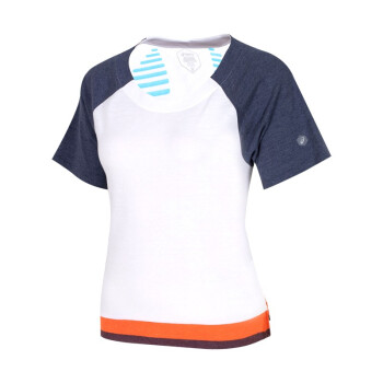 ASICS亚瑟士 2019春夏新款女式GEL-COOL 2 短袖T恤女2032A508-101 白色/深蓝色 M