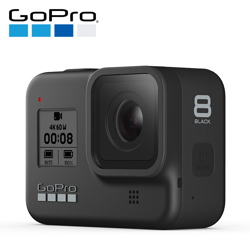 Gopro Hero8运动相机水下潜水4k户外直播防水摄像机vlog 官方标配hero8 Black 喵喵折官网