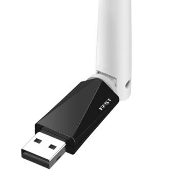 迅捷（FAST）FW150UH 外置天线USB无线网卡 台式机笔记本随身wif接收器