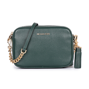 MICHAEL KORS 迈克·科尔斯 MK女包 CROSSBODIES系列 女士绿色中号皮革单肩斜挎包 32F7GGNM8L RACING GREEN,降价幅度24.4%