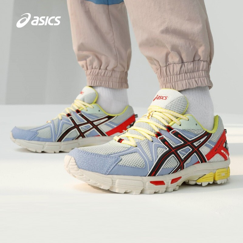 ASICS/亚瑟士 2020春夏男士越跑鞋抓地稳定运动鞋 GEL-KAHANA 8 浅灰/蓝色 40.5,降价幅度10.7%