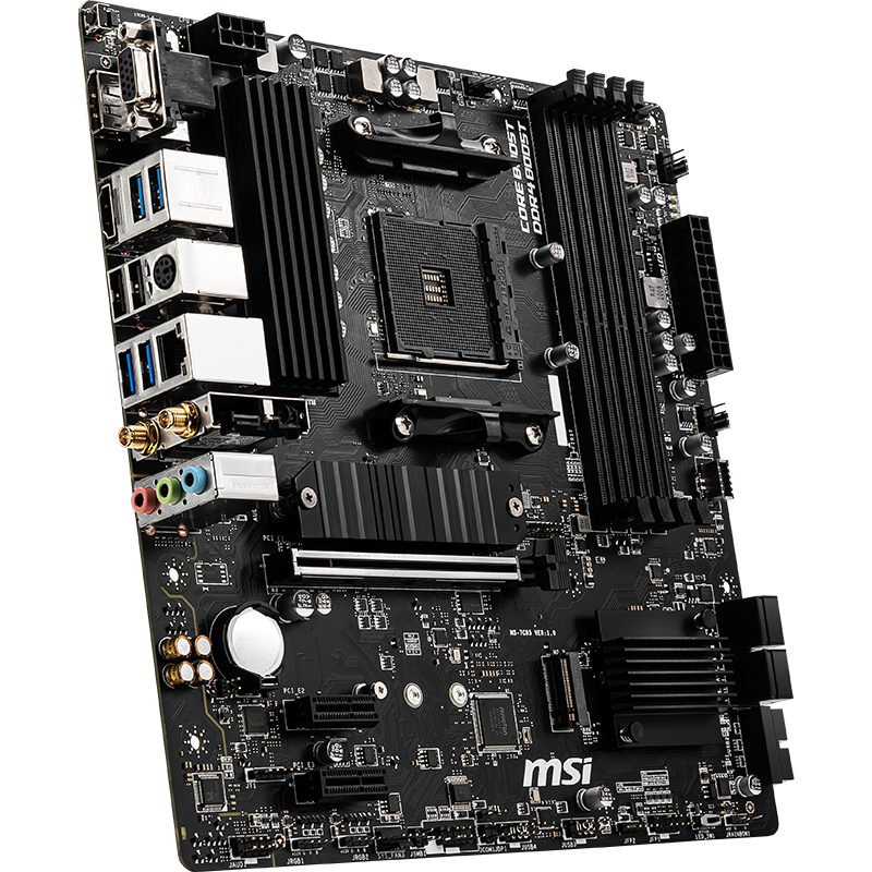 msi/微星b550m pro-vdh wifi台式机游戏家用办公主板自带wifi电竞matx