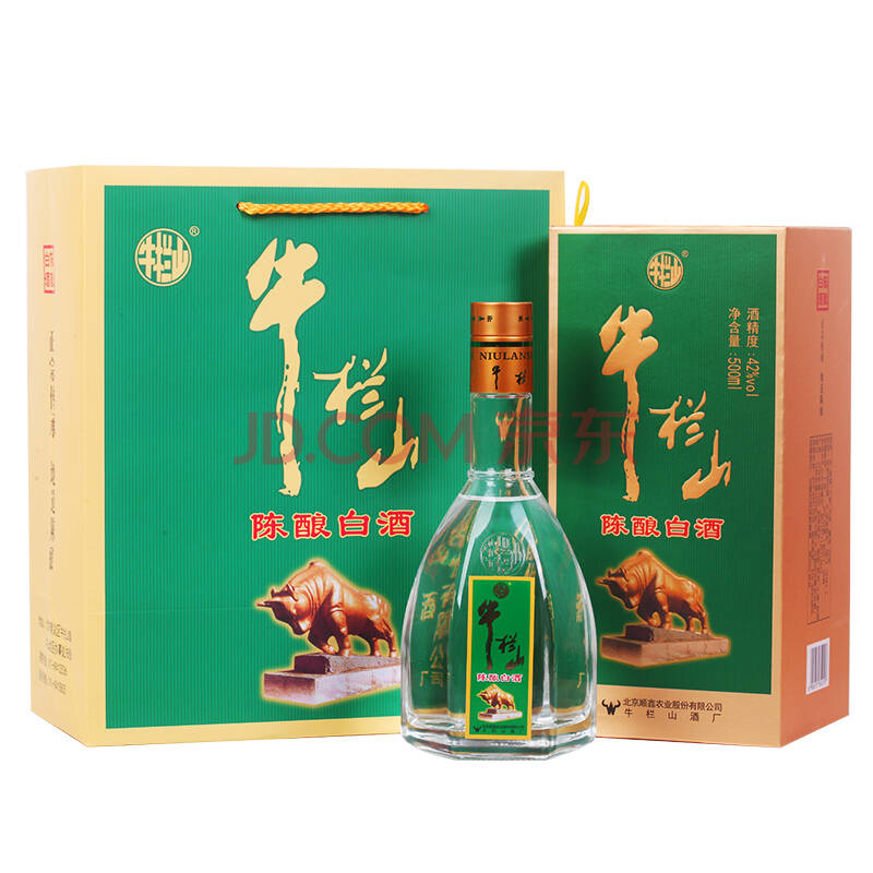 牛栏山 白酒 浓香型 陈酿白酒 42度 500ml*6瓶 整箱装