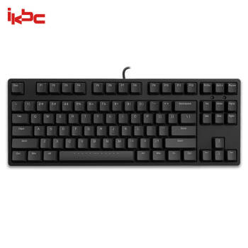 ikbc C87 机械键盘 有线键盘 游戏键盘 87键 原厂cherry轴 樱桃轴 吃鸡神器 笔记本键盘 黑色 静音红轴,降价幅度25.1%