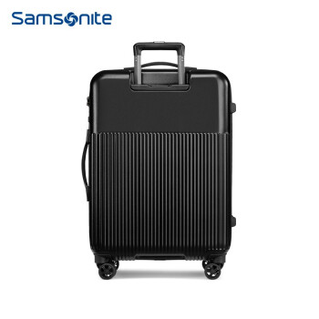 Samsonite/新秀丽拉杆箱女行李箱男新品 时尚商务旅行箱包密码箱 耐磨万向轮飞机登机箱DK7 新款-炭黑色 25英寸