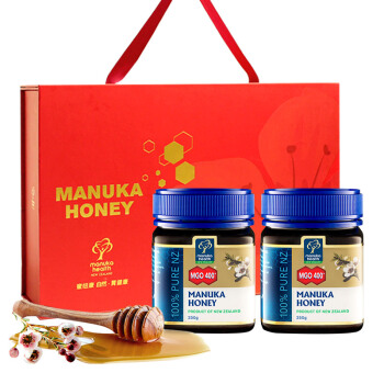 蜜纽康 （Manuka Health） MGO400 麦卢卡蜂蜜250g*2瓶红色花语礼盒