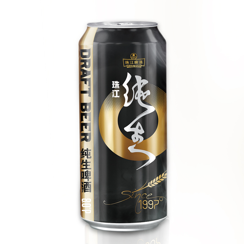 珠江啤酒10度金麥穗500ml*12聽整箱酒水易拉罐裝小麥啤酒麥香濃郁