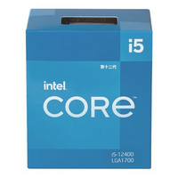 英特尔： i5-12400 酷睿12代CPU处理器 6核12线程