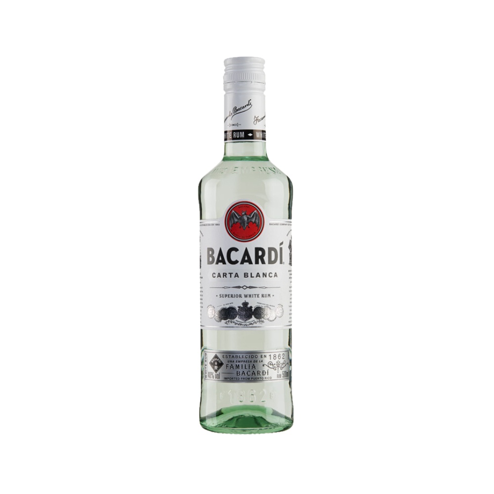 bacardi百加得白朗姆进口烘培鸡尾调酒基酒500mlmojito莫吉托
