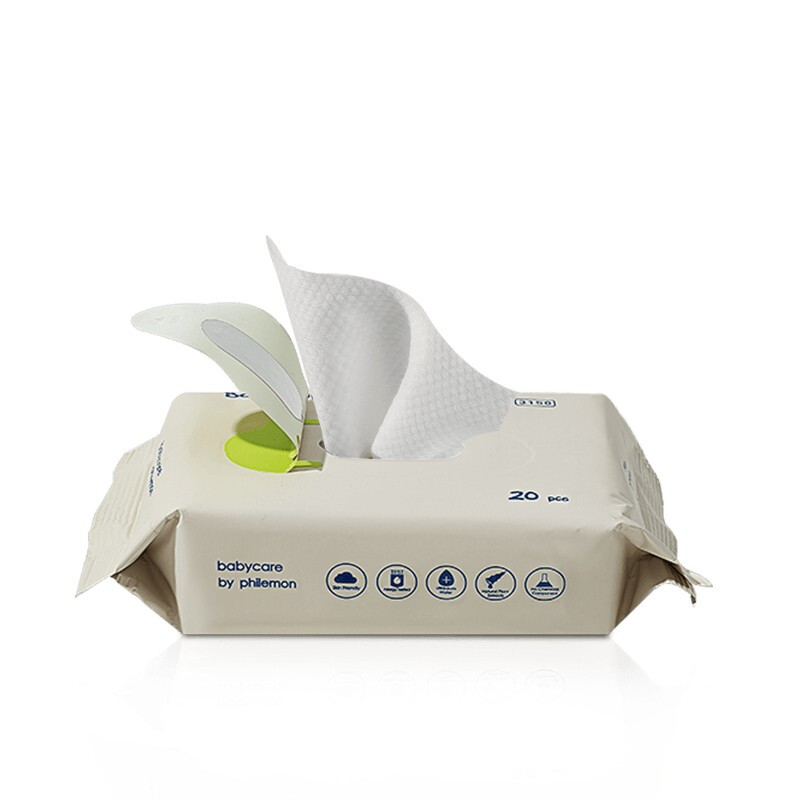 babycare婴儿手口湿巾新生儿湿纸巾宝宝带盖抽纸擦脸棉湿巾随身便携装