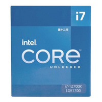 英特尔： i7-12700KF 酷睿12代CPU处理器12核20线程