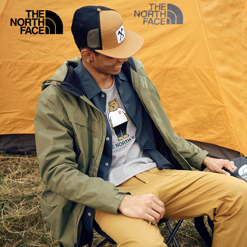 thenorthface北面冲锋衣抓绒三合一外套男户外46jl