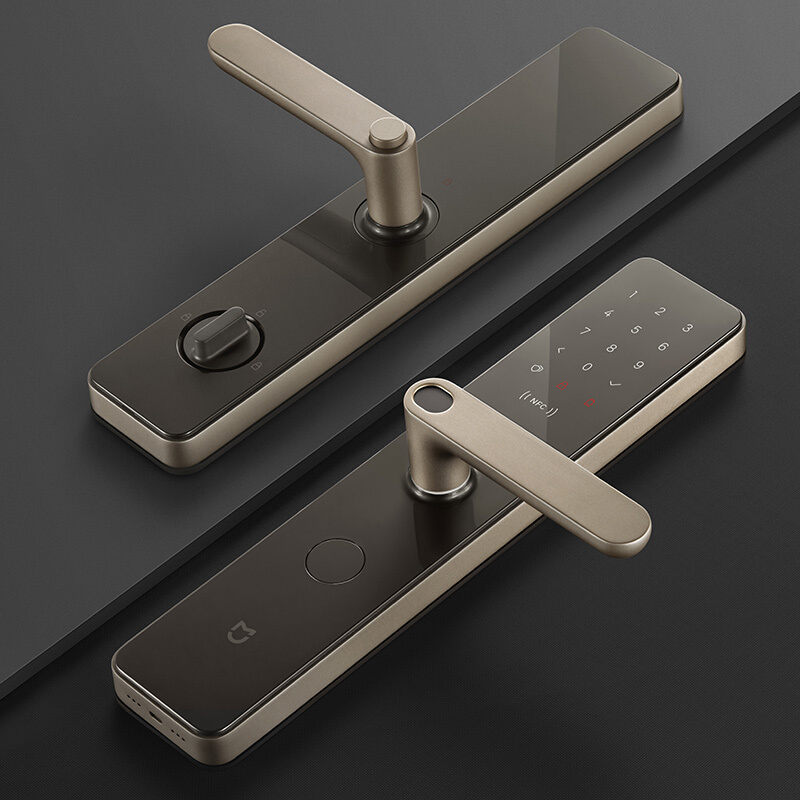 小米米家智能门锁推拉式标准锁体小米10nfc解锁指纹锁密码锁防小黑盒c