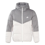  【德罗赞同款】Nike STORM FIT运动防风棉羽加厚款波纹防寒保暖短款拼接拉链加绒连帽拒水鸭绒羽绒服 男女同款 DV1132