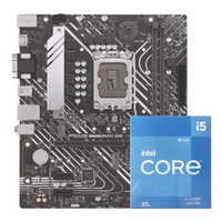 英特尔： i5-12400/F +华硕B660芯片组 板U套装