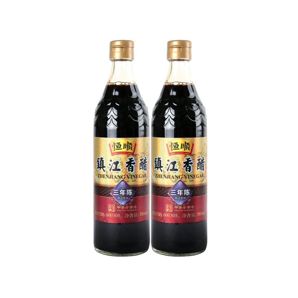 包郵恆順鎮江香醋(六年陳)580ml2瓶裝 炒菜烹調 涼拌 蘸料醋