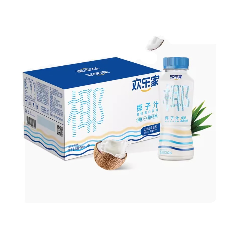 欢乐家 椰子汁250ml*15瓶整箱