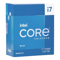 英特尔： i7-13700KF 酷睿13代CPU处理器 16核心24线程